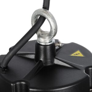 GLOBOSTAR® INDUSTRY 61706 Βιομηχανικό Φωτιστικό Καμπάνα High Bay UFO Τεχνολογίας Smart Group Linkable Control System 2.4Ghz με Αισθητήρα Κίνησης Microwave LED 200W 30000lm SDCM<5 90° AC 85-265V Αδιάβροχο IP65 IK08 Φυσικό Λευκό 5000K - 338 x Sanan Opto SMD Chip & TÜV SÜD Driver - Μαύρο Χυτό Αλουμίνιο - Μ30 x Π30 x Υ16cm - 5 Χρόνια Εγγύηση