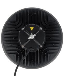 GLOBOSTAR® INDUSTRY 61706 Βιομηχανικό Φωτιστικό Καμπάνα High Bay UFO Τεχνολογίας Smart Group Linkable Control System 2.4Ghz με Αισθητήρα Κίνησης Microwave LED 200W 30000lm SDCM<5 90° AC 85-265V Αδιάβροχο IP65 IK08 Φυσικό Λευκό 5000K - 338 x Sanan Opto SMD Chip & TÜV SÜD Driver - Μαύρο Χυτό Αλουμίνιο - Μ30 x Π30 x Υ16cm - 5 Χρόνια Εγγύηση