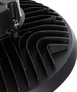 GLOBOSTAR® INDUSTRY 61706 Βιομηχανικό Φωτιστικό Καμπάνα High Bay UFO Τεχνολογίας Smart Group Linkable Control System 2.4Ghz με Αισθητήρα Κίνησης Microwave LED 200W 30000lm SDCM<5 90° AC 85-265V Αδιάβροχο IP65 IK08 Φυσικό Λευκό 5000K - 338 x Sanan Opto SMD Chip & TÜV SÜD Driver - Μαύρο Χυτό Αλουμίνιο - Μ30 x Π30 x Υ16cm - 5 Χρόνια Εγγύηση