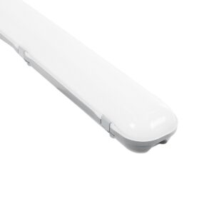 GLOBOSTAR® EMERGANO 60179 60cm Γραμμικό Βιομηχανικό Φωτιστικό Tri-Proof Τεχνολογίας Emergency με Ενσωματωμένη Μπαταρία Li-Ion 3.7V 2600mAH & Αυτονομία 3 Ώρες LED 24W 2880lm 120° AC 220-240V Αδιάβροχο IP65 Ψυχρό Λευκό 6000K – LUMILEDs SMD Chip & TÜV SÜD Driver – Γκρι με Γαλακτερό Κάλυμμα Πλαστικό PC – Μ60 x Π10.5 x Υ8cm – 5 Χρόνια Εγγύση