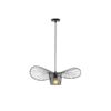 ΦΩΤΙΣΤΙΚΟ ΚΡΕΜΑΣΤΟ ΜΕΤΑΛΛΟ 1XE27  MAX 40W 600X600X1270mm ΜΑΥΡΟ ARTE ILLUMINA CAP