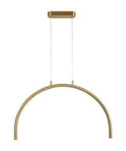 ΦΩΤΙΣΤΙΚΟ ΚΡΕΜΑΣΤΟ AΛΟΥΜΙΝΙΟ-METAΛΛΟ 5W 3000K 448Lm 600x20x330mm ΜΠΡΟΝΖΕ ARTE ILLUMINA APSIS