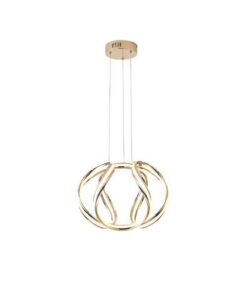 ΦΩΤΙΣΤΙΚΟ ΚΡΕΜΑΣΤΟ ΑΛΟΥΜΙΝΙO LED 38W 3000Κ 430X310mm ΧΡΥΣΟ ARTE ILLUMINA ORBIT