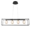 ΦΩΤΙΣΤΙΚΟ ΚΡΕΜΑΣΤΟ ΜΕΤΑΛΛΟ LED 14W 3000Κ 650Lm 80X1200mm ΜΑΥΡΟ ARTE ILLUMINA  BOX