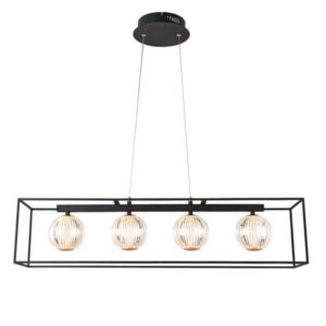 ΦΩΤΙΣΤΙΚΟ ΚΡΕΜΑΣΤΟ ΜΕΤΑΛΛΟ LED 14W 3000Κ 650Lm 80X1200mm ΜΑΥΡΟ ARTE ILLUMINA  BOX