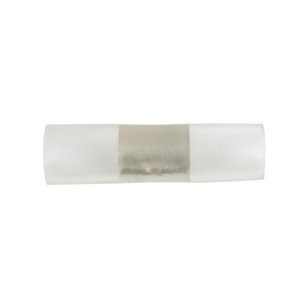 GloboStar® 70638 Σύνδεσμος Ι με Καρφάκια για Μονόχρωμη Ταινία Neon Flex 360° Degree 2 Pin – Μ6.5 x Π2 x Υ2cm