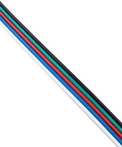 GloboStar® 70737 Εύκαμπτο Πλακέ Καλώδιο 1m RGBW 5 x 0.75mm²
