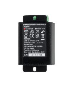 GLOBOSTAR® SKYDANCE-CHROMATEQ 71579 USB-C σε DMX512 Interface 128 Κανάλια XLR3 DC 5V IP40 – Ασύρματο Χειριστήριο IR – Μ7.8 x Π5 x Υ3.8cm – 5 Χρόνια Εγγύηση