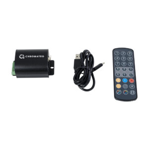 GLOBOSTAR® SKYDANCE-CHROMATEQ 71579 USB-C σε DMX512 Interface 128 Κανάλια XLR3 DC 5V IP40 – Ασύρματο Χειριστήριο IR – Μ7.8 x Π5 x Υ3.8cm – 5 Χρόνια Εγγύηση