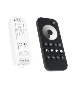 GloboStar® 73118 RT1+V1 SKYDANCE ΣΕΤ Dimmer & Ασύρματο Χειριστήριο Αφής 1 Group RF 2.4Ghz 8A Max DC 5-36V (288W) – DC 3V IP20 – 5 Χρόνια Εγγύηση