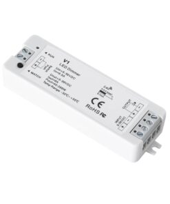 GloboStar® 73118 RT1+V1 SKYDANCE ΣΕΤ Dimmer & Ασύρματο Χειριστήριο Αφής 1 Group RF 2.4Ghz 8A Max DC 5-36V (288W) – DC 3V IP20 – 5 Χρόνια Εγγύηση