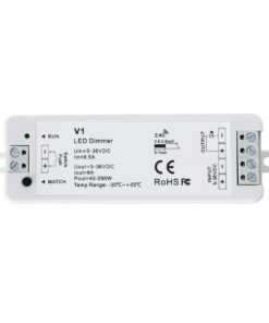 GloboStar® 73119 V1+R11 SKYDANCE ΣΕΤ Dimmer & Ασύρματο Χειριστήριο Αφής 1 Group RF 2.4Ghz 8A Max DC 5-36V (288W) – DC 3V IP20 – 5 Χρόνια Εγγύηση