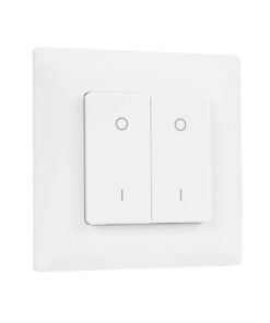 GloboStar® 73122 PF1-2 SKYDANCE Ασύρματο Επιτοίχιο Χειριστήριο 2 Group RF 2.4Ghz DC3V IP20 – Μ8.5 x Π8.5 x Υ1.7cm – 5 Χρόνια Εγγύηση