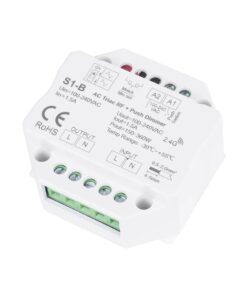 GloboStar® 73124 S1-B+R11 SKYDANCE ΣΕΤ Dimmer & Ασύρματο Χειριστήριο Αφής 1 Group RF 2.4Ghz 1.5A Max AC100-240V (360W) – DC 3V IP20 – 5 Χρόνια Εγγύηση