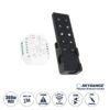 GloboStar® 73125 S1-B+R1 SKYDANCE ΣΕΤ Dimmer & Ασύρματο Χειριστήριο Αφής 1 Group RF 2.4Ghz 1.5A Max AC100-240V (360W) – DC 3V IP20 – 5 Χρόνια Εγγύηση