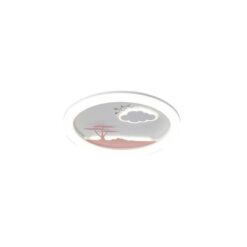 ΠΛΑΦΟΝΙΕΡΑ LED 60W Φ50 6120Lm 3CCT 3000-4000-6500K 480x65mm ΛΕΥΚΟ-ΡΟΖ ARTE ILLUMINA ALEGRE