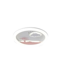 ΠΛΑΦΟΝΙΕΡΑ LED 60W Φ50 6120Lm 3CCT 3000-4000-6500K 480x65mm ΛΕΥΚΟ-ΡΟΖ ARTE ILLUMINA ALEGRE