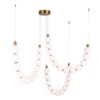 ΦΩΤΙΣΤΙΚΟ ΚΡΕΜΑΣΤΟ ΜΕΤΑΛΛΟ LED 35W 3000K 2730Lm 900Χ1890mm ΜΠΡΟΝΖΕ-ΛΕΥΚΟ  ARTE ILLUMINA TREA
