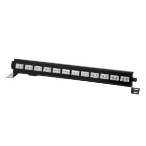 GLOBOSTAR® UVBAR 79660 Μπάρα Φωτισμού LED 36W 120° AC 220-240V IP20 Μαύρο Αλουμίνιο – UV Black Light – DMX512 & Ασύρματο Χειριστήριο IR – Μ50 x Π6 x Υ6cm – 2 Χρόνια Εγγύηση