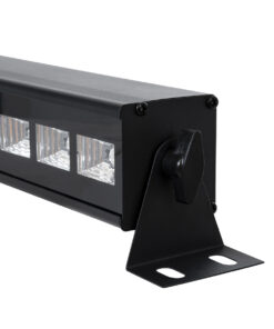 GLOBOSTAR® UVBAR 79660 Μπάρα Φωτισμού LED 36W 120° AC 220-240V IP20 Μαύρο Αλουμίνιο – UV Black Light – DMX512 & Ασύρματο Χειριστήριο IR – Μ50 x Π6 x Υ6cm – 2 Χρόνια Εγγύηση