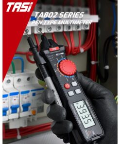 GloboStar® 79693 Ψηφιακό Φορητό Πολύμετρο TASI TA802A με Θήκη Προστασίας Μαύρο