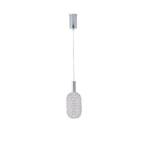 ΦΩΤΙΣΤΙΚΟ ΜΕΤΑΛΛΟ ΜΟΝΟΦΩΤΟ LED 6,3W 3000K 648Lm Φ200X1580mm ΑΣΗΜΙ ARTE ILLUMINA PERFORATO