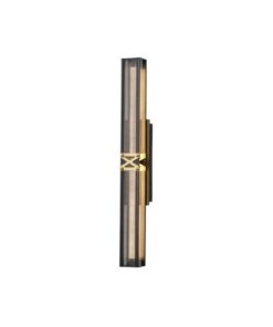 ΑΠΛΙΚΑ TOIXOY ΑΛΟΥΜΙΝΙΟΥ LED 13W 3000K 1300Lm 600X100mm ΜΑΥΡΟ -ΧΡΥΣΟ ARTE ILLUMINA LUIS