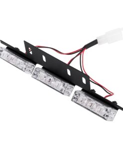 GloboStar® 85017 PRO Series ΣΕΤ 4 x 3 Μπάρες Σήμανσης Οχήματος Οδικής Βοήθειας για Αυτοκίνητα & Φορτηγά 3 Προγραμμάτων Φωτισμού STROBE LED HIGH POWER 36W DC 10-30V Αδιάβροχο IP65 Κόκκινο & Μπλε- Μ18 x Π4.5 x Υ3cm – 2 Χρόνια Εγγύηση