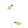 GloboStar® 85806 Διακοσμητική Γιρλάντα Pineapple Lamp 2 Μέτρα με Διακόπτη On/Off – 10 LED 1W με Μπαταρίες 2xAA & Διάφανο Καλώδιο IP44 Θερμό Λευκό 3000K Μ2m