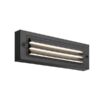 ΦΩΤΙΣΤΙΚΟ ΤΟΙΧΟΥ ΜΕ ΓΡΙΛΙΕΣ LED 6W 255X42X90 3CCT IP65 ΜΑΥΡΟ ARTE ILLUMINA SENARIO