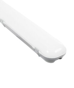 GLOBOSTAR® EMERGANO 60180 120cm Γραμμικό Βιομηχανικό Φωτιστικό Tri-Proof Τεχνολογίας Emergency με Ενσωματωμένη Μπαταρία Li-Ion 3.7V 5000mAH & Αυτονομία 3 Ώρες LED 48W 5760lm 120° AC 220-240V Αδιάβροχο IP65 Ψυχρό Λευκό 6000K – LUMILEDs SMD Chip & TÜV SÜD Driver – Γκρι με Γαλακτερό Κάλυμμα Πλαστικό PC – Μ120 x Π10.5 x Υ8cm – 5 Χρόνια Εγγύση