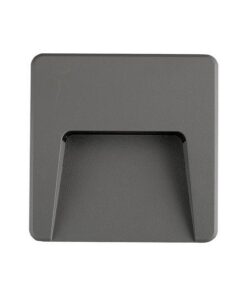 ΦΩΤΙΣΤΙΚΟ ΤΟΙΧΟΥ SLIM LED 3W IP65 230V 3CCT 120X120mm ΓΡΑΦΙΤΗΣ PRO ARTE ILLUMINA
