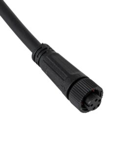 GloboStar® 90777 Καλώδιο Τροφοδοσίας από DC Male σε Ατερμάτιστο Καλώδιο για RGB Spot & Wall Washer Μαύρο Μ1.5 x Π1.5 x Y20cm