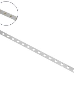 GloboStar® 90829 Μεταλλικο Καλυμμα 1 Μέτρου 15 Τεμαχίων για Ψηφιακή Αλυσίδα Γιρλάντα 20 Σποτ LED με Κωδικό 90140 Ασημί Μ100 x Π4.7 x Υ1cm