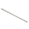 GloboStar® 90829 Μεταλλικο Καλυμμα 1 Μέτρου 15 Τεμαχίων για Ψηφιακή Αλυσίδα Γιρλάντα 20 Σποτ LED με Κωδικό 90140 Ασημί Μ100 x Π4.7 x Υ1cm