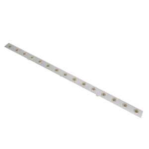 GloboStar® 90829 Μεταλλικο Καλυμμα 1 Μέτρου 15 Τεμαχίων για Ψηφιακή Αλυσίδα Γιρλάντα 20 Σποτ LED με Κωδικό 90140 Ασημί Μ100 x Π4.7 x Υ1cm
