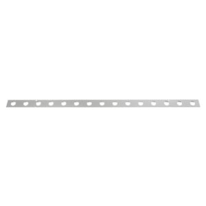 GloboStar® 90829 Μεταλλικο Καλυμμα 1 Μέτρου 15 Τεμαχίων για Ψηφιακή Αλυσίδα Γιρλάντα 20 Σποτ LED με Κωδικό 90140 Ασημί Μ100 x Π4.7 x Υ1cm