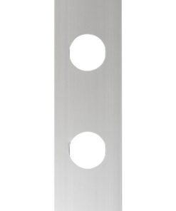 GloboStar® 90829 Μεταλλικο Καλυμμα 1 Μέτρου 15 Τεμαχίων για Ψηφιακή Αλυσίδα Γιρλάντα 20 Σποτ LED με Κωδικό 90140 Ασημί Μ100 x Π4.7 x Υ1cm