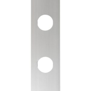 GloboStar® 90829 Μεταλλικο Καλυμμα 1 Μέτρου 15 Τεμαχίων για Ψηφιακή Αλυσίδα Γιρλάντα 20 Σποτ LED με Κωδικό 90140 Ασημί Μ100 x Π4.7 x Υ1cm