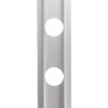 GloboStar® 90829 Μεταλλικο Καλυμμα 1 Μέτρου 15 Τεμαχίων για Ψηφιακή Αλυσίδα Γιρλάντα 20 Σποτ LED με Κωδικό 90140 Ασημί Μ100 x Π4.7 x Υ1cm