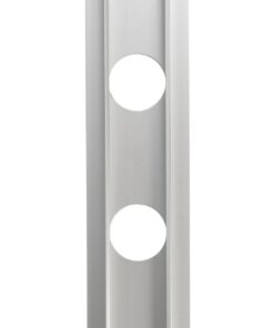 GloboStar® 90829 Μεταλλικο Καλυμμα 1 Μέτρου 15 Τεμαχίων για Ψηφιακή Αλυσίδα Γιρλάντα 20 Σποτ LED με Κωδικό 90140 Ασημί Μ100 x Π4.7 x Υ1cm