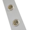 GloboStar® 90829 Μεταλλικο Καλυμμα 1 Μέτρου 15 Τεμαχίων για Ψηφιακή Αλυσίδα Γιρλάντα 20 Σποτ LED με Κωδικό 90140 Ασημί Μ100 x Π4.7 x Υ1cm
