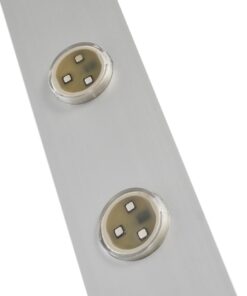 GloboStar® 90829 Μεταλλικο Καλυμμα 1 Μέτρου 15 Τεμαχίων για Ψηφιακή Αλυσίδα Γιρλάντα 20 Σποτ LED με Κωδικό 90140 Ασημί Μ100 x Π4.7 x Υ1cm