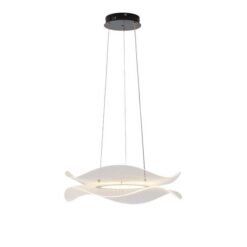 ΦΩΤΙΣΤΙΚΟ ΚΡΕΜΑΣΤΟ ΑΚΡΥΛΙΚΟ ΣΤΡΟΓΓΥΛΟ LED 48W Ø 540mm 3000K 4320Lm ΜΑΥΡΟ ARTE ILLUMINA FIRENZE