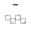 ΦΩΤΙΣΤΙΚΟ ΟΡΟΦΗΣ ΑΛΟΥΜΙΝΙΟ LED 36W 3000K 850Lm 820X16X1340mm ΜΑΥΡΟ ARTE ILLUMINA SQUARE