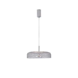 ΦΩΤΙΣΤΙΚΟ ΚΡΕΜΑΣΤΟ ΜΕΤΑΛΛΟ ΜΟΝΟΦΩΤΟ LED 10W 3000K 1080Lm Φ350x1390mm ΑΣΗΜΙ ARTE ILLUMINA PERFORATO
