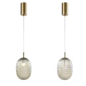 ΦΩΤΙΣΤΙΚΟ ΚΡΕΜΑΣΤΟ ΓΥΑΛΙ 1XE14 MAX 25W 150X230mm  ΚΟΝΙΑΚ ARTE ILLUMINA CANDY