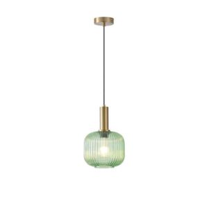 ΦΩΤΙΣΤΙΚΟ ΚΡΕΜΑΣΤΟ ΑΝΑΓΛΥΦΟ ΓΥΑΛΙ 1XΕ27 MAX 15W 200X180X1200mm ΠΡΑΣΙΝΟ ARTE ILLUMINA TOPAZ