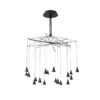 ΦΩΤΙΣΤΙΚΟ ΚΡΕΜΑΣΤΟ LED 90W 3000K Φ1000X1200mm ΜΑΥΡΟ ARTE ILLUMINA CAMPANELLE