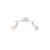 ΣΠΟΤ ΚΙΝΗΤΟ 2ΦΩΤΟ ΜΕΤΑΛΛΙΚΟ Max 7W 2XGU10 220X80X125mm ΛΕΥΚΟ  ARTE ILLUMINA VORRAS